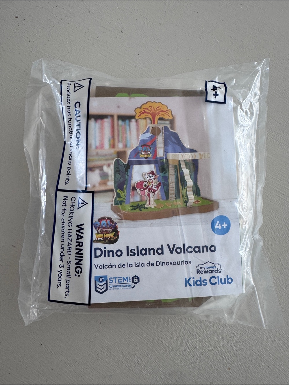 Lowe’s DIY Paw Patrol Dino Island Volcano Build Kid UNOPENED